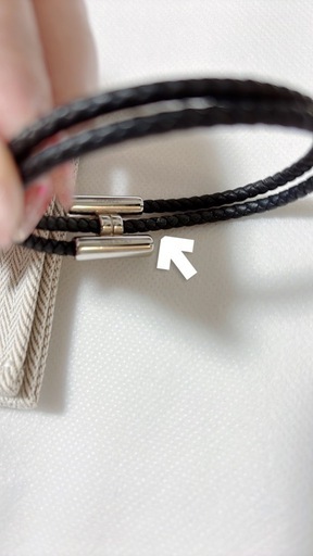 HERMES エルメスブレスレットトゥルニトレッセレザー
