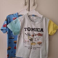 子供服　半袖　110 100 働く車　BABYDOLL  TOMICA