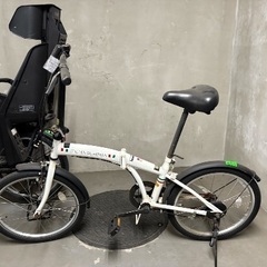 折り畳み自転車 白 ホワイト イタリアンガーディアン 20インチ  折りたたみ 自転車の画像