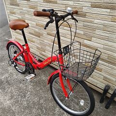 中古自転車 6段変速 20インチ 折り畳み 軽整備済み 防犯登録対応 町田市 相模原市 MM703の画像
