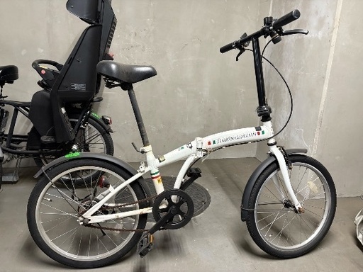 tama-machi 折りたたみ自転車 ホワイト 20インチ（折り畳み