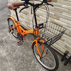中古自転車 6段変速 20インチ 折り畳み 軽整備済み 防犯登録対応 町田市 相模原市 MM704の画像