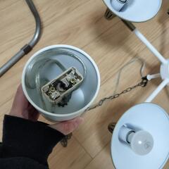 5灯シーリング　ペンダントライト　真鍮の画像