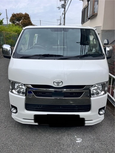 ハイエース標準6型ボンネット　パールホワイト 415 コブラ ハイエース 200系 標準 1〜6型 バッドフェイスボンネット