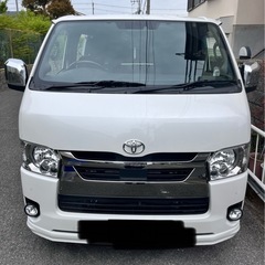 6型ハイエース純正ボンネット パールホワイト