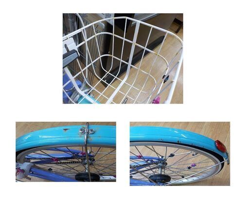 26インチ 自転車 ジュニア向け ブリヂストン wild Berry パープル かご