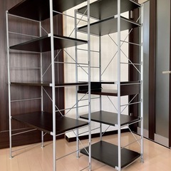 スチールユニットシェルフ　棚　ラック　収納　PCデスクの画像