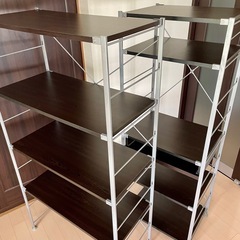 スチールユニットシェルフ　棚　ラック　収納　PCデスクの画像