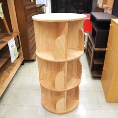 回転収納台　木製　リユース品　価格　7,700円