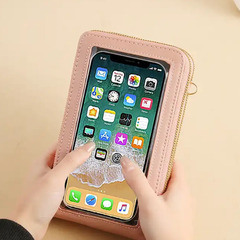 スマホショルダーポーチ　ピンク　値下げしました！の画像