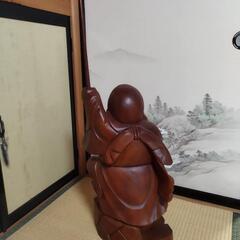 七福神　恵比寿天　木像　木彫の画像