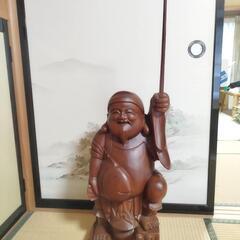七福神　恵比寿天　木像　木彫