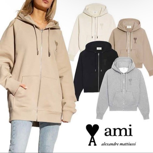 【美品】AMIPARIS ジップパーカー