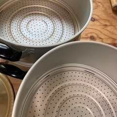 蒸し器鍋　　両手鍋の画像