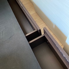 棚コンセント宮付きチェストベッドフレームの画像