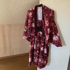 未着用　イチゴ　和袖ワンピース