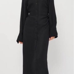 ZARA☆ブラック長袖シャツワンピース
