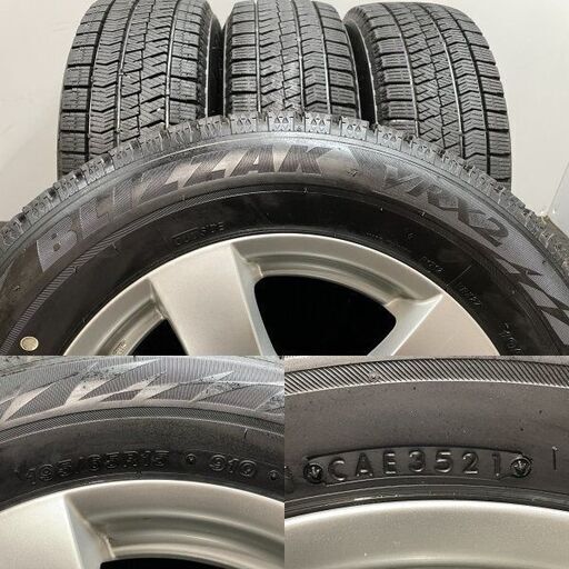 BS BLIZZAK VRX2 195/65R15】スタッドレス【TAS JAPAN TARGA 15