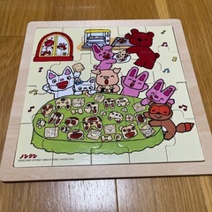 ノンタンのパズル2つと収納袋の画像