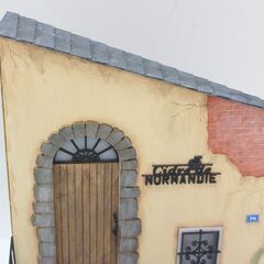 1/24 コバアニ模型工房 フランスのリンゴのワインバー イタリアのワイン居酒屋＆ガレージ 【組立済み】 SS-028/SS-029 cobaanii mokei 工房 ジオラマ フィギュア 木製 スウィートスタイルシリーズの画像