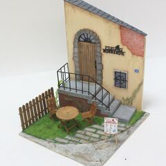 1/24 コバアニ模型工房 フランスのリンゴのワインバー イタリアのワイン居酒屋＆ガレージ 【組立済み】 SS-028/SS-029 cobaanii mokei 工房 ジオラマ フィギュア 木製 スウィートスタイルシリーズの画像