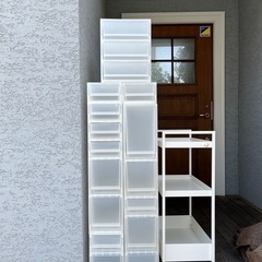 無印良品　ポリプロピレンケース　IKEA ワゴンの画像