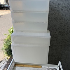 無印良品　ポリプロピレンケース　IKEA ワゴンの画像