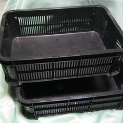 黒コンテナBox　2個セット　ボックス　ブラック