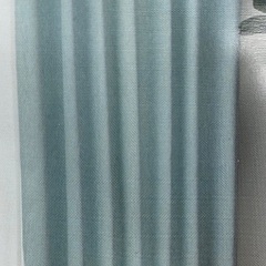 未使用カーテン1枚　巾150cm×丈210cm アクアミント