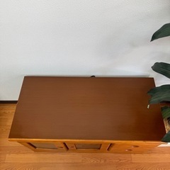 チェスト　ローボード90 モルツBr 中古品の画像