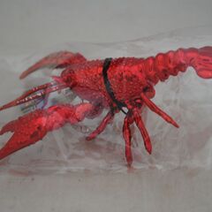 [1252J] 生物図鑑 リアルザリガニ キーホルダー 赤 