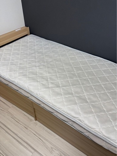 女性ワンオーナー 美品 オフィス・ワン シングルベットフレーム＆マットレスセット