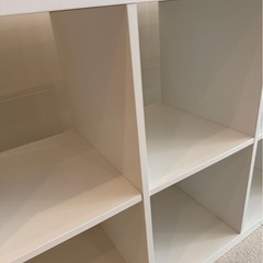 IKEA 棚　本棚 カラックス　白　オープンラック　オープンシェルフの画像