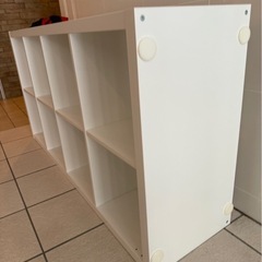 IKEA 棚　本棚 カラックス　白　オープンラック　オープンシェルフの画像