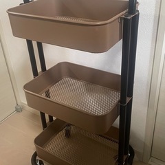 キッチンワゴン　キャスター付　3段
