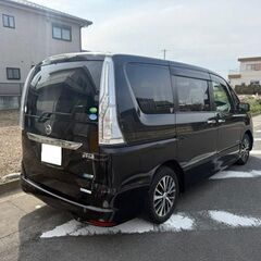 H.26(2014)年 日産 セレナ 2.0 ハイウェイスター G S-HYBRID アドバンスドセーフティパッケージ 車検2年★パワースライド★ETC ブラック 走行133,189kmの画像