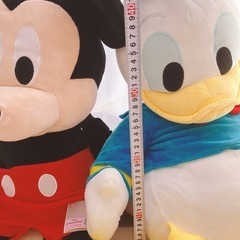 ディズニー100hBIGぬいぐるみ　ミッキー　ドナルドの画像