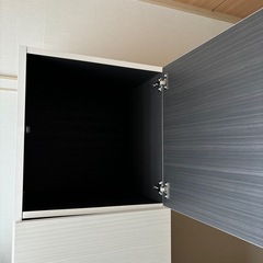 LOWYA [幅44.9] キャビネット 壁面収納 コンパクト 収納 ハイタイプ 扉収納 キャビネット 国産 木製 の画像