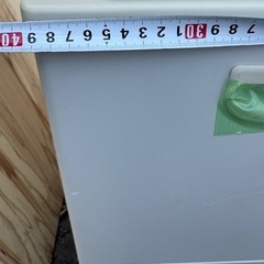 【中古】脇机 2段ホワイト　業務用　ワゴン　車輪付き　袖机　脇机オフィスデスクの画像
