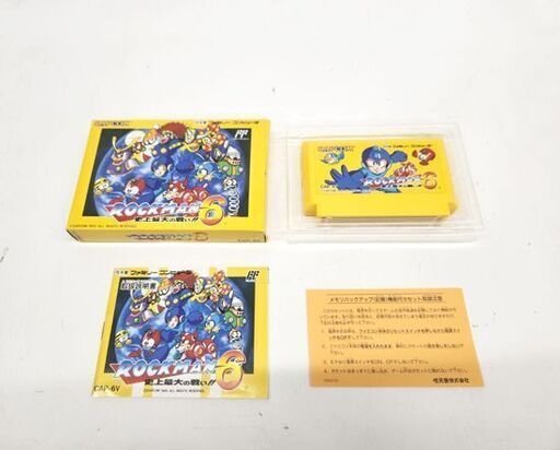 FC ファミコンソフト ロックマン6 史上最大の戦い!! 箱 説明書 FC ファミコンソフト ロックマン6 史上最大の戦い!! 箱 説明書