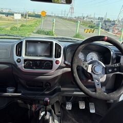 KeiWORKS 5MT H21年 166500Km 検8年11月 白色 赤レカロ 車高調 外エアクリ＆マフラー WORK製ホイール 消費税込の画像