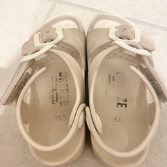 16cm 子供サンダル ベージュの画像