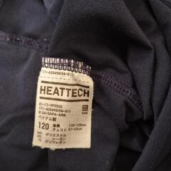 ユニクロ　ヒートテック　120センチ　ネイビーの画像