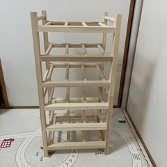 IKEA ワインラック　9本用, 無垢材✖️2個の画像