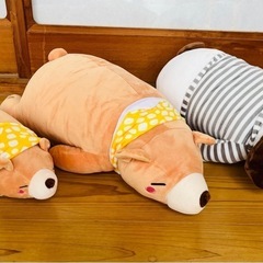 【まとめ買い用】わんちゃん・くまさん ぬいぐるみ だきまくら