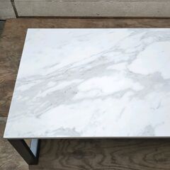 ニトリ センターテーブル セーラル120 大理石調 25d菊DOの画像