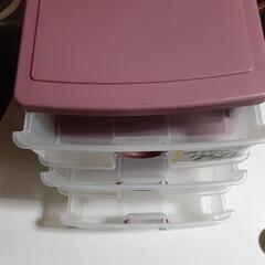 プラ 3段 引き出しの画像