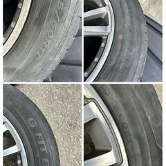 215/60R17 LauFenn G FIT EQ 2018年製 アルミ 17×7J P.C.D 114.3×5H 4本セットの画像