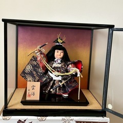 【五月人形】人形の秀月・武者人形・節句祝い・秀月雲海・ガラスケー...