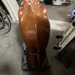 A2504-593 木彫り像 ゾウ ぞうさん　の画像